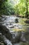 Waterfalls of siete altares on the forest at Livingston