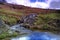 Waterfalls and the stream