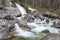 Waterfalls at stream Studeny potok in High Tatras, Slovakia