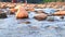 Waterfalls water and stone with beautiful nature