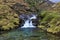 Waterfalls by the Watkins path at Cwm-y-Llan, Snowdon