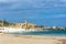 Waterfront of the  Al Qurayyah Beach in Monastir, Tunisia