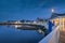 Waterfront Boardwalk Duck North Carolina under Moonlight