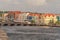 Waterfront buildings and Queen Emma Bridge from Rif Fort battlements