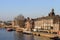 Waterfront buildings on River Ouse in York.