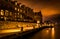 Waterfront condominiums and promenade along the Potomac River at