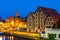 The waterfront with famous granaries in Bydgoszcz, Poland