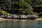 Waterfront houses on Tomales bay along highway one