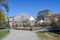 Waterfront park Stromparken during spring in Norrkoping