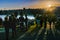 Waterfront Park at Sunset, Montevideo, Uruguay