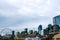 Waterfront piers dock buildings needle Ferris wheel Seattle Elliott bay