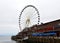 Waterfront at the Puget Sound in Downtown Seattle in Summer in Washington