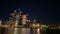 Waterfront skyline of the illuminated New York City at night