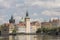 Waterfront skyline of Old Town Prague