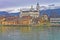 Waterfront of St Ursus Cathedral in Solothurn