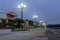 Waterfront street at night - Flores, Peten, Guatemala