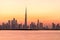 Waterfront view of Burj Khalifa, World Tallest Tower. A view from Sheikh Zayed Road, Resi