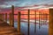 Waterfront View Manteo North Carolina at Sunrise