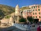 Waterfront view of Vernazza, Cinque Terre, Italy, in late afternoon