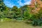 Watergarden at Christchurch Botanic garden in New Zealand