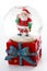 Waterglobe. Christmas waterglobe with Santa Claus. Christmas decoration glass ball water ball globe with snow and Santa