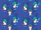 Watergun Shoot Songkran Festival Boy Cute Character Seamless Wallpaper Background Pattern-01