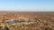 Waterhole for animals near Victoria Falls Safari Lodge in Zimbabwe