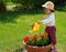 Watering girl