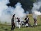 Waterloo, Belgium - June 18 2017: Scenes from the reenactment of