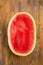 Watermelon cross section slice