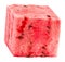 Watermelon cube isolated on a white background