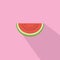 Watermelon Flat Design Vector Icon