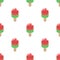 Watermelon flavored ice cream seamless pattern background,Vector and Illustration