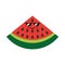 Watermelon fresh fruit kawaii character