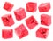 Watermelon fruit cube slice