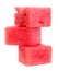 Watermelon fruit cube slice