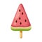 Watermelon ice lolly icon, colorful design