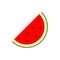 Watermelon icon. Vector water melon. Slice fruit isolated