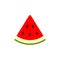 Watermelon icon. Vector water melon. Slice fruit isolated