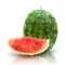Watermelon isolated, triangle design vector