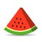 Watermelon piece vector icon