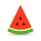 Watermelon piece vector icon