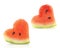 Watermelon pieces couple
