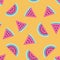 Watermelon pink fruit pattern background