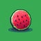 Watermelon Pixel Art: 8-bit Style Game Item