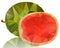 Watermelon of polygons on a white background