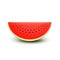 Watermelon realistic sliced fruit, vector