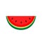 Watermelon red icon isolated on white, clip art watermelon fresh piece sliced cut, illustration flat lay watermelon sweet fruit