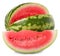 Watermelon ripe with slice