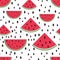 Watermelon seamless pattern.